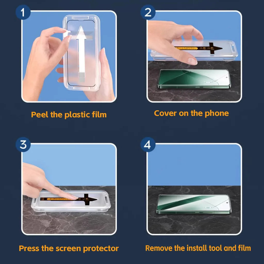2Pcs For OPPO RENO 13 Pro Screen Protector RENO 12 11 10 9 Pro+ Tempered Glass With Utomatic Installer Tool