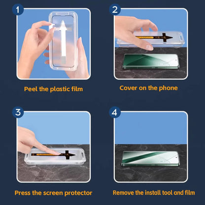 2Pcs For OPPO RENO 13 Pro Screen Protector RENO 12 11 10 9 Pro+ Tempered Glass With Utomatic Installer Tool