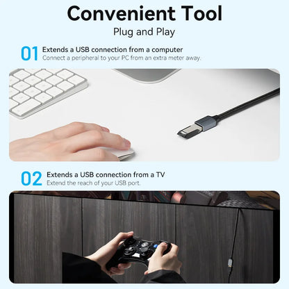 Vention USB Cable USB 3.0 Extension Cable Male to Female 3.0 USB Extender Cable for PS4 Xbox Smart TV PC USB Extension Cable
