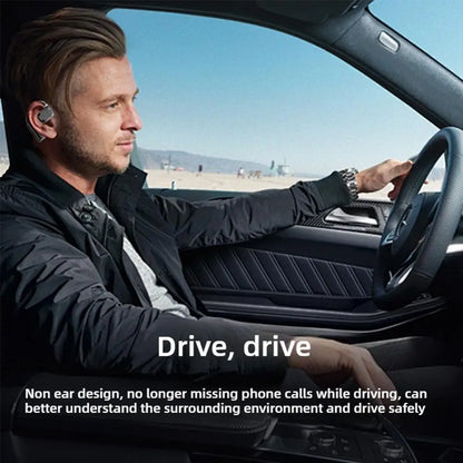 1-2Earhooks Wireless Bluetooth 5.4 Headphones Gaming Sports Headset HiFi Stereo Noise Reduction Earbuds Earphone With Microphone