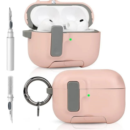 For AirPods Pro 3 Case Full Body Shockproof Protective Mobile Phone Holder Style Earphone Case with Cleaner Kit For AirPods Pro3