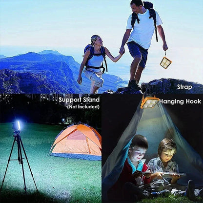 20000mAh Solar Camping Lantern Rechargeable LED Tent Light Magnetic Emergency Flashlight Power Bank for Outdoor Repair