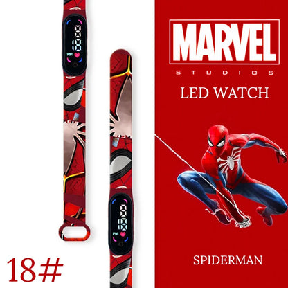 New Spiderman Kid's Watches Men Sport Wristband Bracelet Waterproof Children Digital Watch Boys LED Clock relogio montre