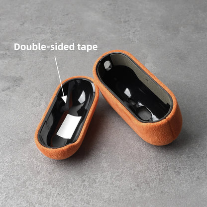 YMW ALCANTARA Case for AirPods Pro 3 Luxury Suede Leather Cases for AirPod Pro Wireless Bluetooth Headset Turn fur Cover