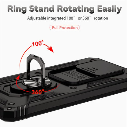 For Xiaomi Poco X3 Pro Case Magnetic Ring Holder Armor Cases For Poko Poxo Pocco Little X 3 NFC X3Pro Slide Camera Protect Cover