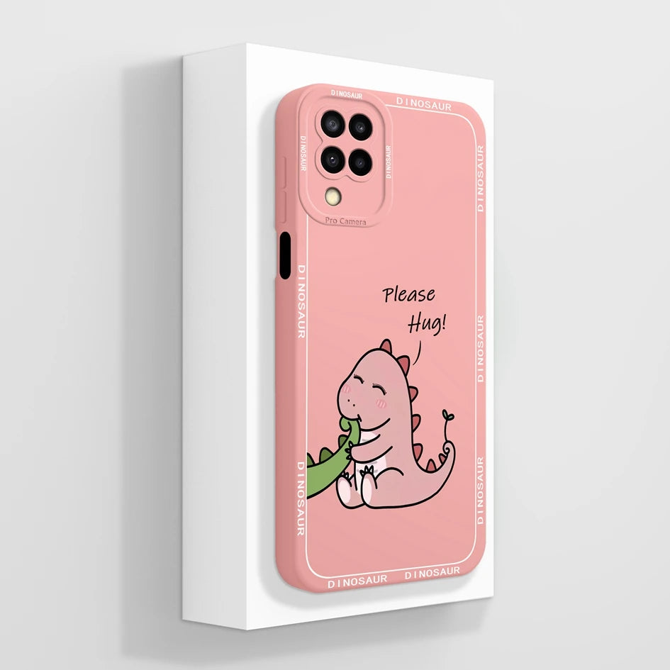 Cases For Samsung Galaxy A12 M12 F12 Back Cover Fashion Avocado Design Matte Liquid Silicone Soft Screen Protector Bumper Fundas