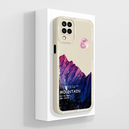 Cases For Samsung Galaxy A12 M12 F12 Back Cover Fashion Avocado Design Matte Liquid Silicone Soft Screen Protector Bumper Fundas