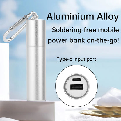 5V 2A 1x 18650/21700 USB Type-C Battery Charger Case DIY Power Bank Box For Phone Electronic Charging Not Including Batteries