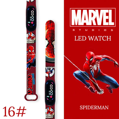 New Spiderman Kid's Watches Men Sport Wristband Bracelet Waterproof Children Digital Watch Boys LED Clock relogio montre