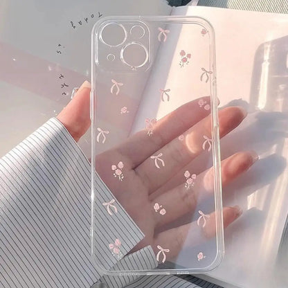 Ins Cute Pink Bowknot Phone Case for Samusng Galaxy A56 A55 A54 A35 A36 A15 A16 A34 S25 S24 S22 S23 Ultra Plus FE A53 5G Cover