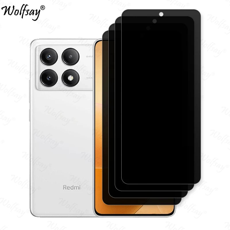 Anti-Spy Tempered Glass For Xiaomi Poco X6 Pro Privacy Screen Protector For Poco X6 F5 F6 M6 Pro Glass For Poco X6 Pro 5G Glass