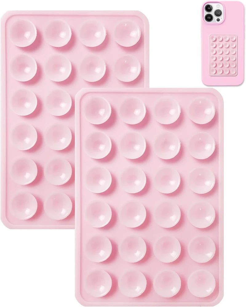 2PCS Hands Free Silicone Suction Phone Case Strong Adhesive Stand for IPhone 15 14 13 12 Pro Max Plus Samsung S24 S23 Back Cover