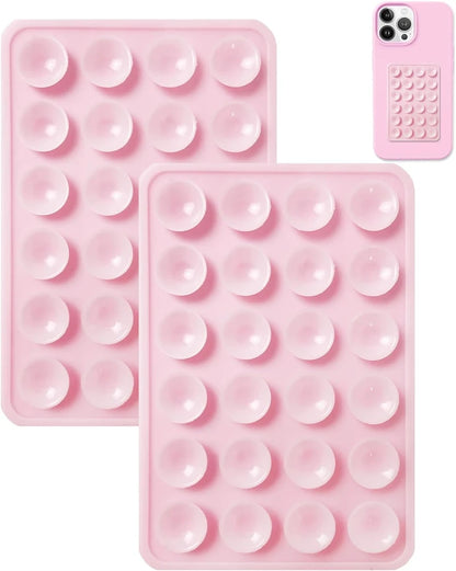 2PCS Hands Free Silicone Suction Phone Case Strong Adhesive Stand for IPhone 15 14 13 12 Pro Max Plus Samsung S24 S23 Back Cover
