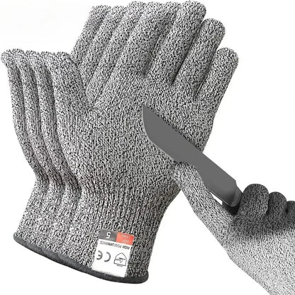 Hot Level 5 Protection Safety Anti Cut Gloves High-strength Kitchen Cut Resistant Gloves For Fish Meat Cutting Safety Amagi