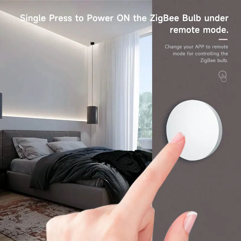 Zigbee3.0 2MQTT Smart Button Scene Switch Wireless Remote One Key Controller Smart Home Automation Scenario For Alexa Google