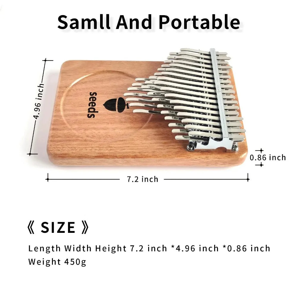 Seeds Chromatic Kalimba 41 Keys C Tone 3 Layer Professional Thumb Piano Handmade Okoume Wood Calimba Musical Keyboard Instrument