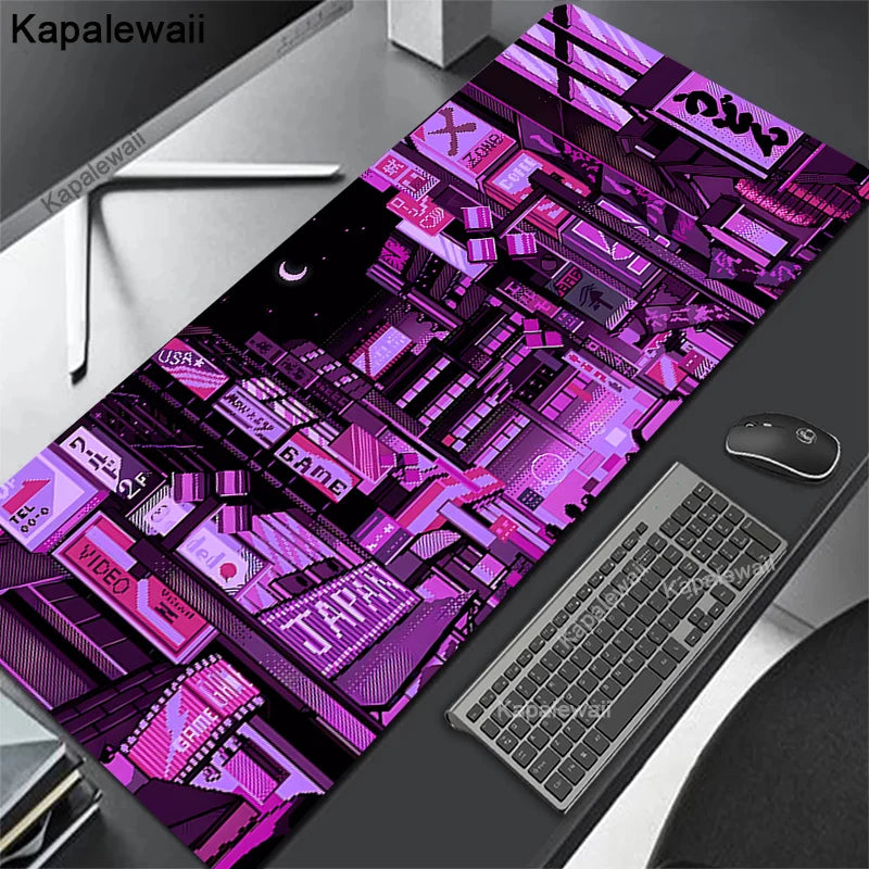 Large Personalized Art Gaming Mouse Pad Anime Rubber Edge Computer Mousepad Laptop Desk Mat Locking System for Gamers