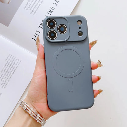 For Magsafe Magnetic Wireless Charging Liquid Silicone Shockproof Phone Case For iPhone 17 Pro Max/17/17 Pro Bumper Back Cover