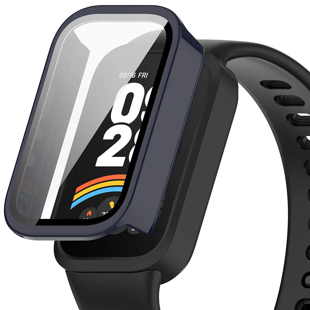 Hard PC Case Glass For Xiaomi Mi Band 9 Active Smart Watchband Screen Protector Bumper Shell for Redmi Band 3 Miband 9 Active