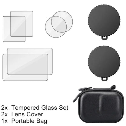 For DJI Osmo Action 5 Pro HD Tempered Glass 9H Screen Protector  Lens Cap Anti-Scratch Durable Full Camera Protective Film