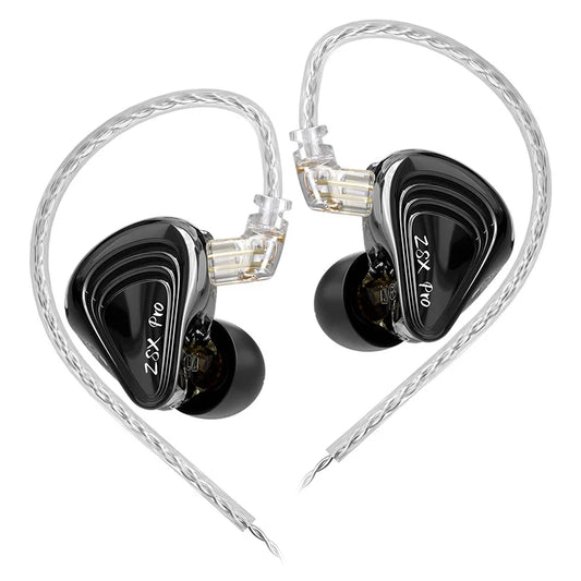 KZ ZSX Pro 5BA 1DD Hybrid Drive Unit Earphones 10mm Dynamic Drive IEMs HIFI Sport Game Earbuds Music Headsets ZSXPRO ZAX ZAS ZAR