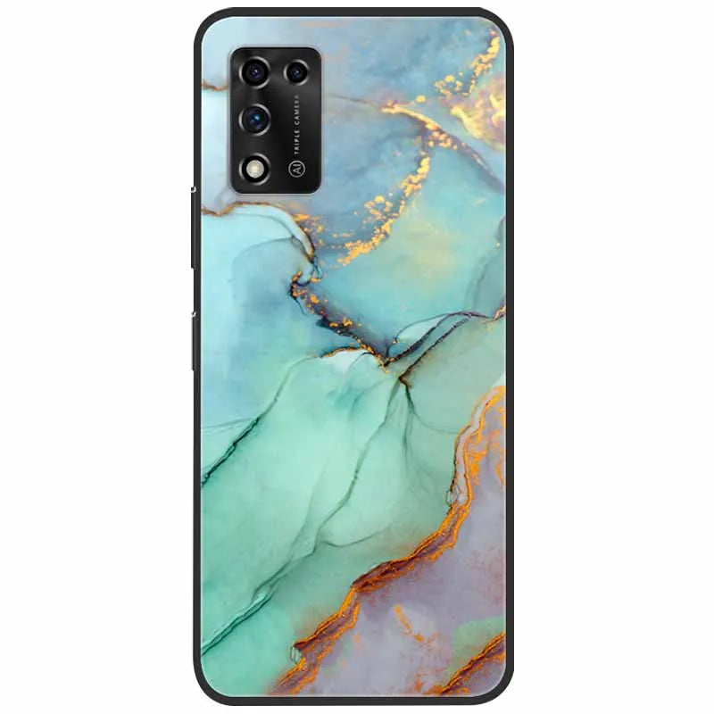 For ZTE Libero 5G II Case Marble Soft Silicone Protective Back Covers for ZTE Libero 5G III A202ZT 2022 5GIII Flower Coque TPU