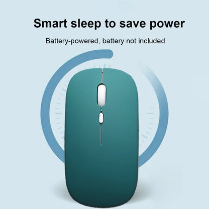 Slim Portable Office Mouse Wireless Bluetooth-Compatible 5.0 Silent Ergonomic BT Wireless Mice for Macbook Laptop iPad Tablet