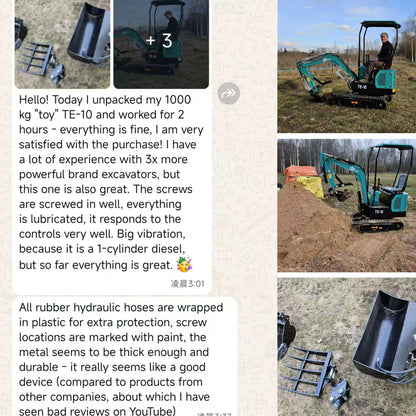 Mini Excavator 2 ton 2.5 ton Free Shipping CE Mini Bagger Mini Digger Kubota Engine Customized Crawler Farm Excavators Garden