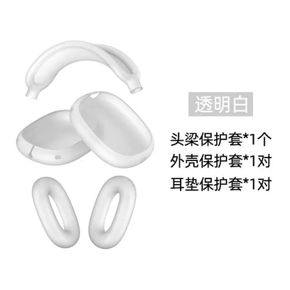 3 in 1 Soft Silicone Skin Protector Headphones Case For Airpods Max Cases Anti Scratch Shockproof Earphone Cover Accessories