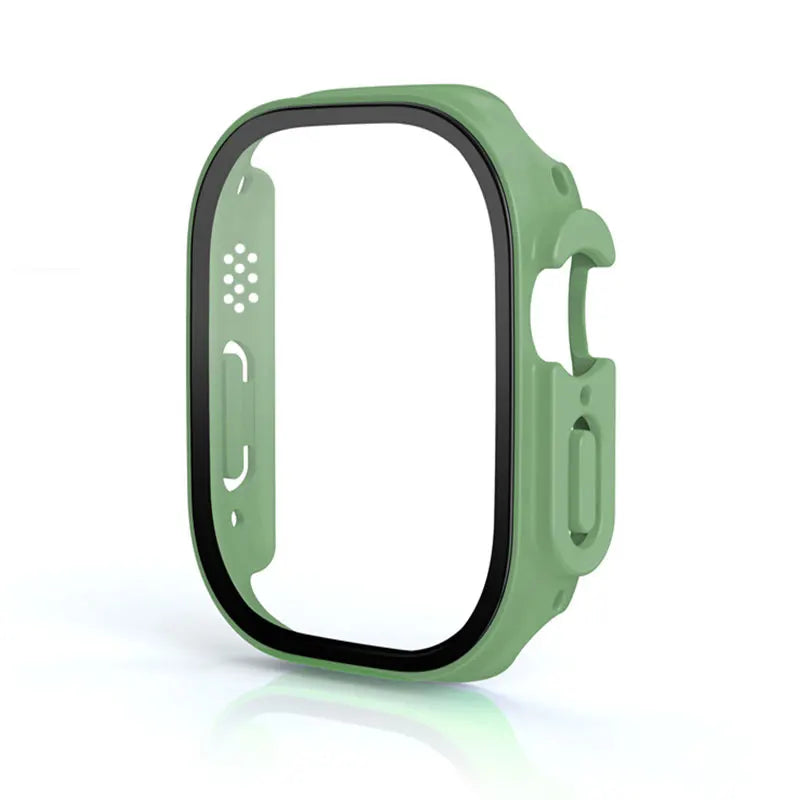 Glass+case For Apple Watch Ultra 49mm strap smartwatch PC Bumper+Screen Protector Tempered Cover iwatch series band Accessories