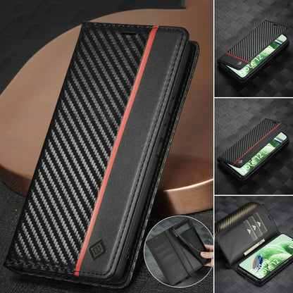 Carbon Fiber Leather Case for Xiaomi 15T 14T 13T 12T 11T 11 Lite Mi Redmi Note 14 13 12S 11S Pro Plus Poco X5 Pro Cover Wallet
