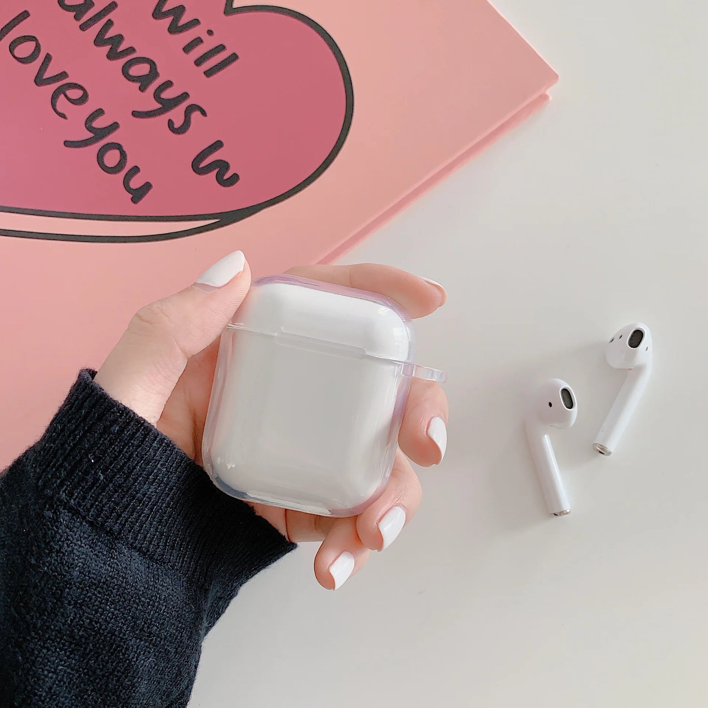 For AirPods 1 2 3 Earphone Case Funny Cute Cartoon Couples Bluetooth Headphone Protective Cover For AirPodsPro 2nd With Keychain
