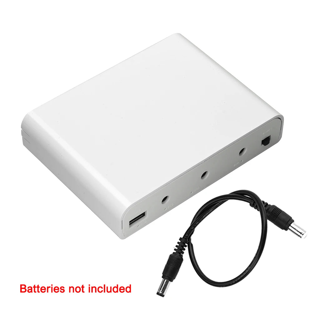 DC UPS Power Supply 5V 9V 12V Output 6x18650 Battery Uninterrupted DIY Power Bank Box  for House Router Cellphone Tablet Modem