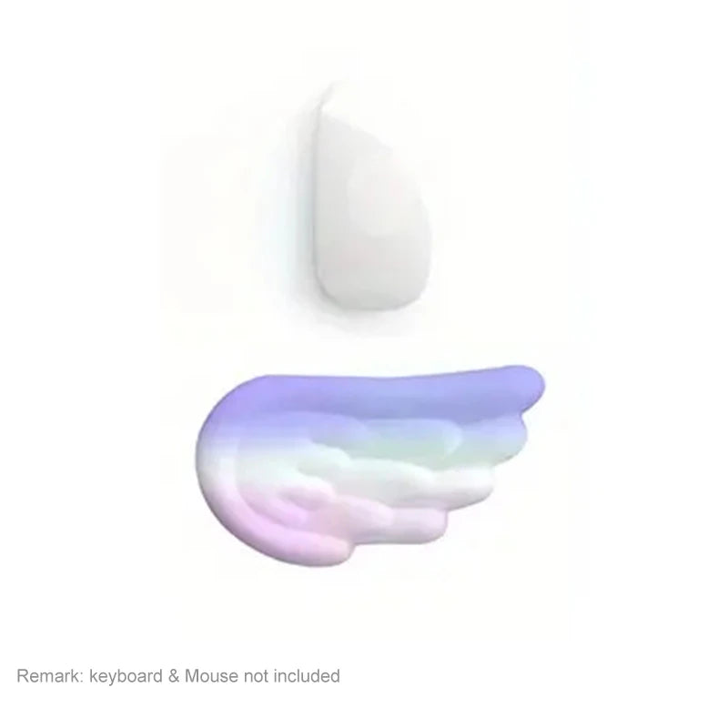 Mousepad Ergonomic Angel Keyboard Wrist Rest and Mouse Pad Set Reduce Wrist Pain for Office and Gaming Use
