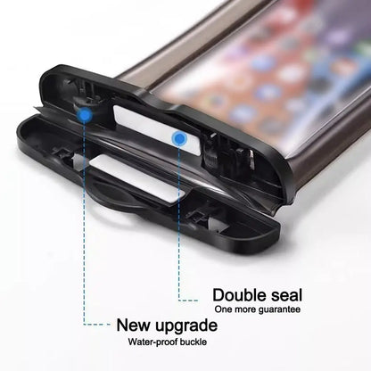 Transparent Waterproof Phone Case Touch Screen Under 7.0 inches Mobile Phone Cover with Lanyard Phone Sealed Bag Swimming&Diving