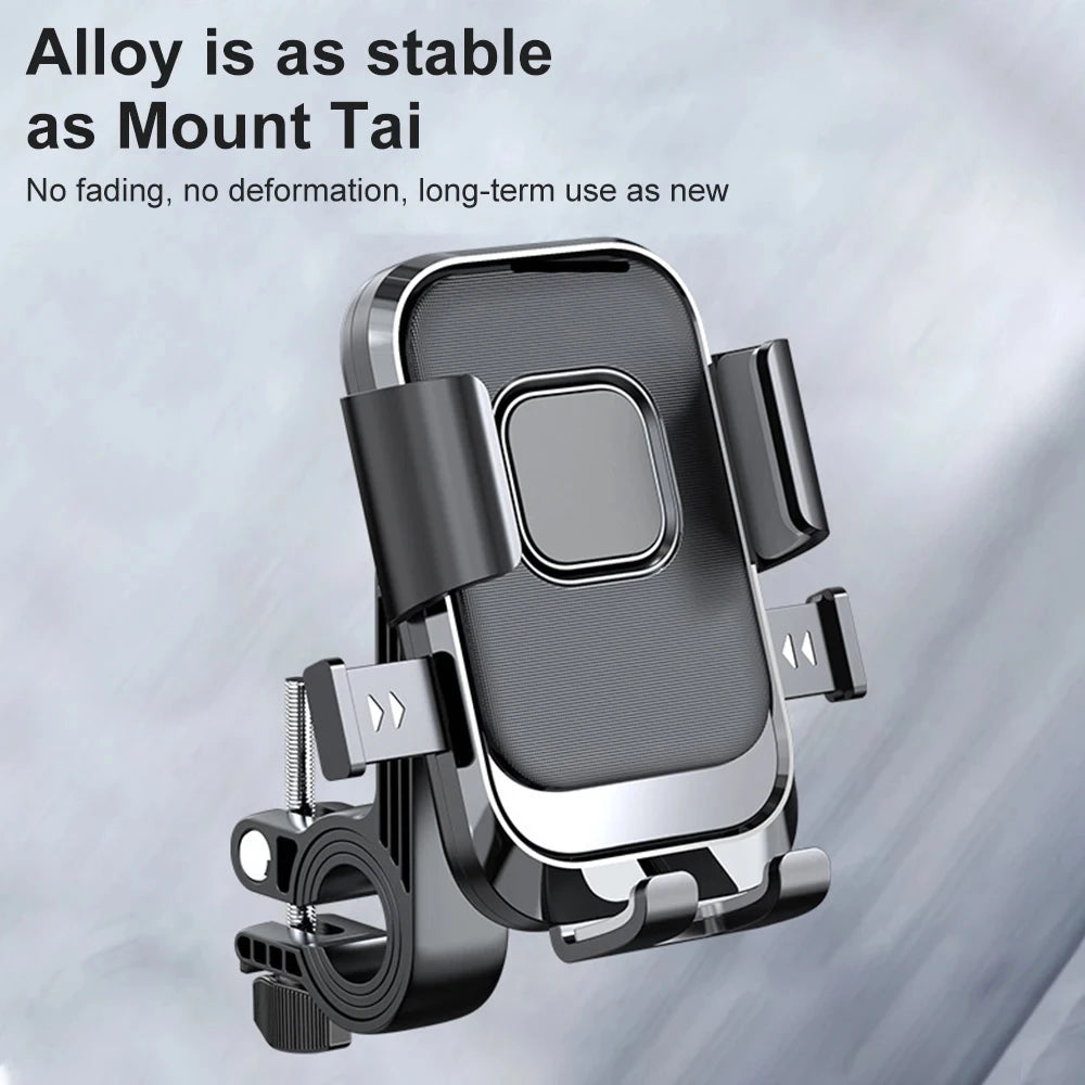 Motorcycles Bicycles Phone Holder Free Rotation Mobile Phone Navigation Bracket For Riding Shockproof For iPhone