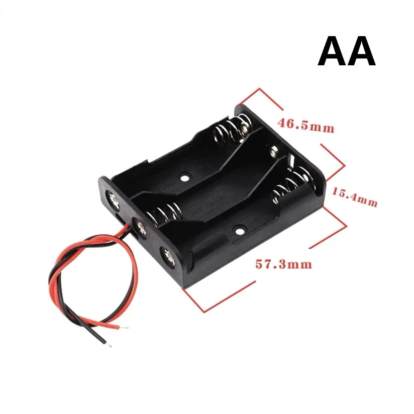 New 18650 Power Bank Cases 1X 2X 3X 4X 18650 Battery Holder Storage Box Case 1 2 3 4 Slot Batteries Container With Wire Lead