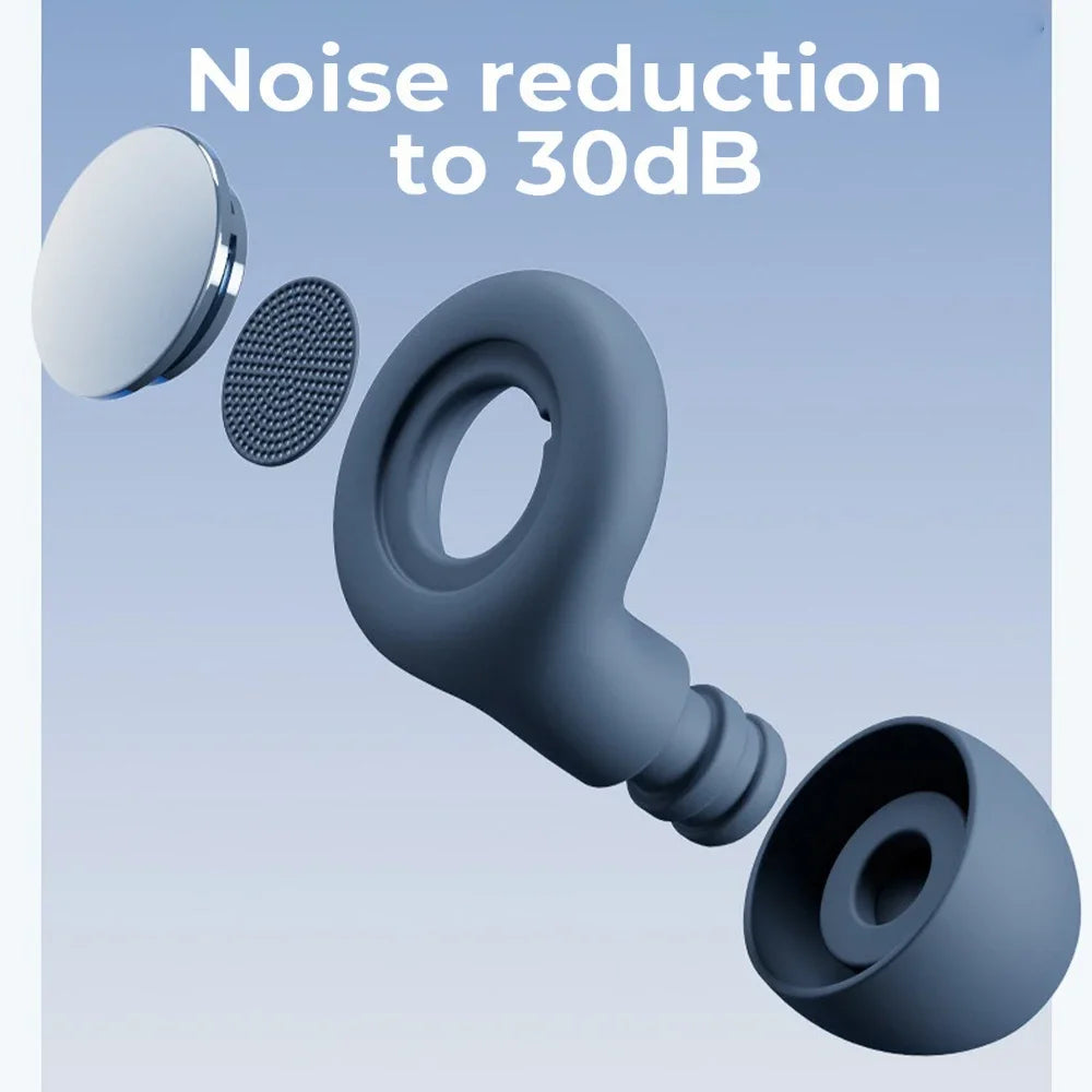 Silicone Ear Plugs for Sleeping 25dB Noise Cancelling Hearing Protection Reusable Earplugs for Sleep Focus Concerts Work Study