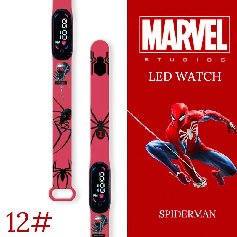 New Spiderman Kid's Watches Men Sport Wristband Bracelet Waterproof Children Digital Watch Boys LED Clock relogio montre