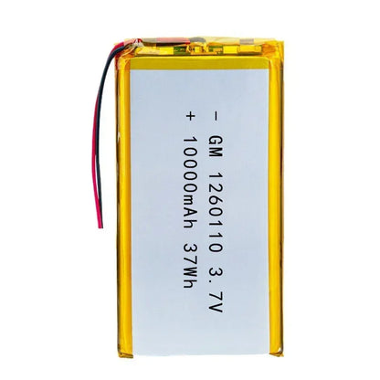 1-10PCS 10000mAh Polymer Lithium Battery 1260110 3.7V Rechargeable Battery for Toy Power Bank GPS Laptop Camping Lights Diy NEW