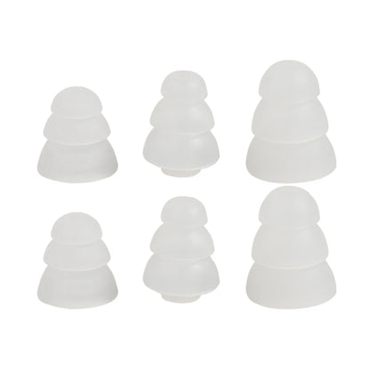 in-Ear Headphones Ear Tips Triple Flange Earpads Perfectly Fits for Earphones with Inner Hole from 3.8mm-4.5mm 896C