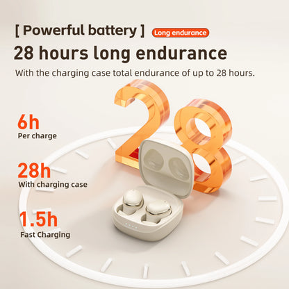 Wireless Headphones,QERE E30,NEW TWS Bluetooth 5.3,HD Microphone,HIFI Earphones,13mm Driver,Low Latency gaming waterproof Earbud