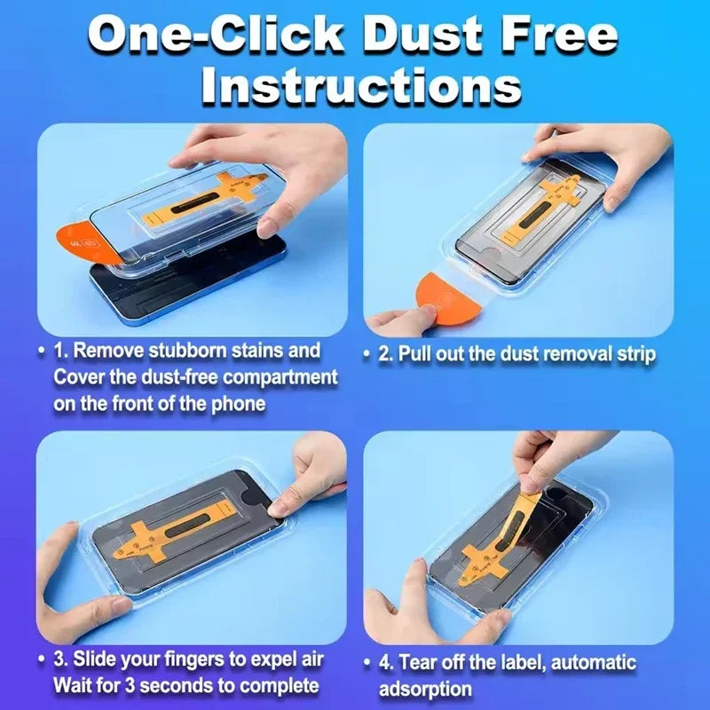 Oleophobic Coating Dust Free Easy Installation Privacy Screen Protector For iPhone 17 11 12 13 14 15 16 Pro Max XR X XS 16 Plus