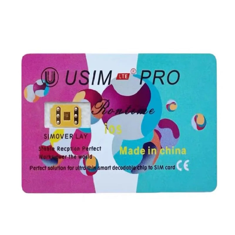 Newest version Usim LTE 2025 new Usim pro V20.30 with QPE ESIM for ip6 to 16promax
