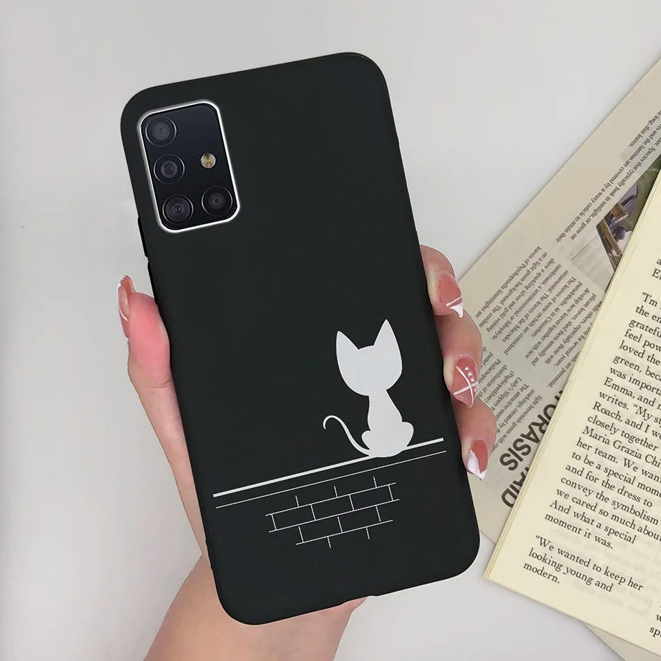 For Samsung Galaxy A51 Case Cover Soft Silicone TPU Bumper Phone Case for Samsung A31 A71 A515 A515F A 71 51 31 Coque Funda Capa
