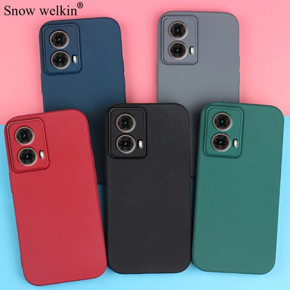 For Moto G85 Sand Matte Soft Silicon Full Protect Shockproof Anti-Slip Case For Motorola Moto G85 G55 G35 G75 G45 5G Phone Cover