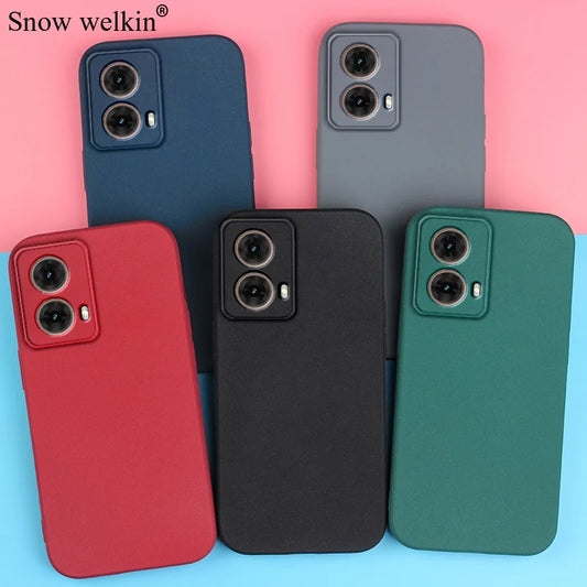 For Moto G85 Sand Matte Soft Silicon Full Protect Shockproof Anti-Slip Case For Motorola Moto G85 G55 G35 G75 G45 5G Phone Cover