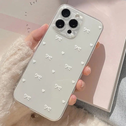 Ins Cute Pink Bowknot Phone Case for Samusng Galaxy A56 A55 A54 A35 A36 A15 A16 A34 S25 S24 S22 S23 Ultra Plus FE A53 5G Cover