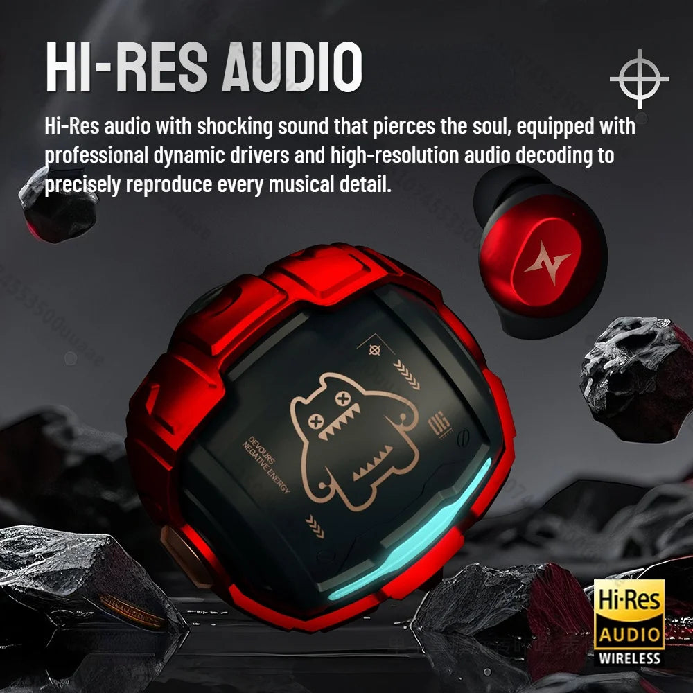 ZOMBIES CAT B12 Bean Design Invisible Earbuds Wireless Bluetooth Sports Earphones in-Ear Deep Bass Headphone with Sport Lanyard