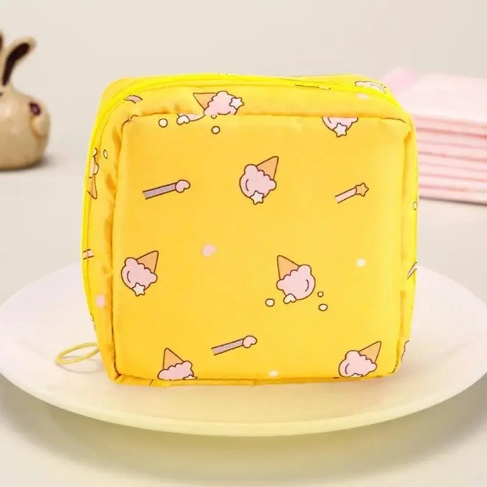 Waterproof, Large Capacity, Cute Storage Bag, Portable, Suitable for Storing Cosmetics, Earphones, Data Cables, Sanitary